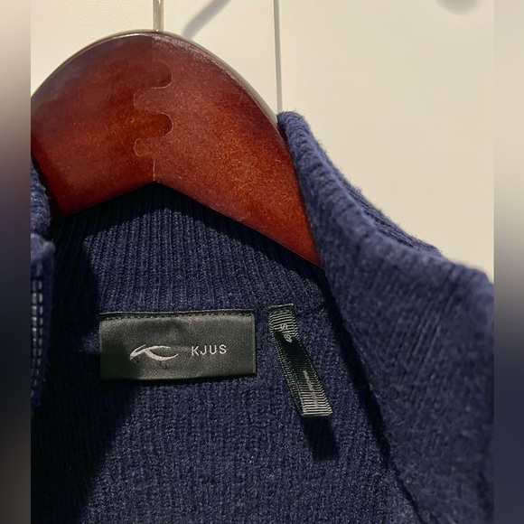 KJUS Calerina Mid-Layer Wool Blend Jacket, Blue- Men's Small - Picture 5 of 5